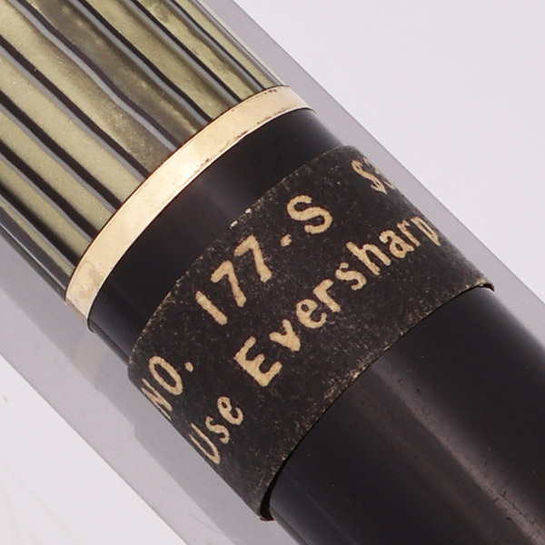 Eversharp Skyline Mechanical Pencil (1940s)- Black w Striped Cap